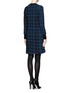 Back View - Click To Enlarge - KENZO - Squiggle plaid shift dress