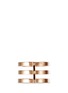 Back View - Click To Enlarge - REPOSSI - 'Berbère' triple band rose gold ring