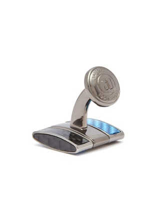 Detail View - Click To Enlarge - TATEOSSIAN - Gunmetal plated square twisted cufflinks