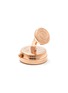 Detail View - Click To Enlarge - TATEOSSIAN - Vintage dye rose gold plated watch gear cufflinks