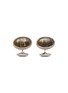 Main View - Click To Enlarge - TATEOSSIAN - Tiger iron silver-toned oval cufflinks