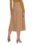 Back View - Click To Enlarge - GABRIELA HEARST - 'WESLEY' Side Ring Buckle Stripe Midi Skirt