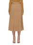 Main View - Click To Enlarge - GABRIELA HEARST - 'WESLEY' Side Ring Buckle Stripe Midi Skirt