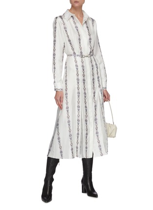 Figure View - Click To Enlarge - GABRIELA HEARST - 'Jane' graphic print shirt dress