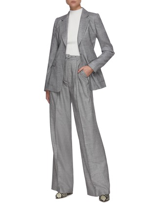 Figure View - Click To Enlarge - GABRIELA HEARST - 'Vargas' Belted Wide Leg Pants