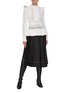 Figure View - Click To Enlarge - GABRIELA HEARST - 'Martha' cable knit ruffle sweater