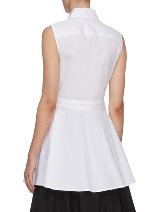Back View - Click To Enlarge - ROSETTA GETTY - Apron wrap sleeveless shirt