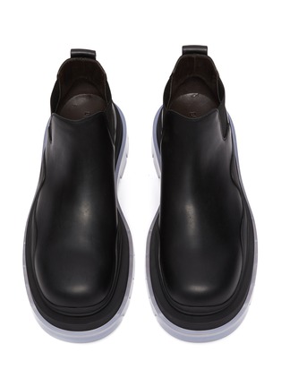 Detail View - Click To Enlarge - BOTTEGA VENETA - Clear sole low Chelsea boots