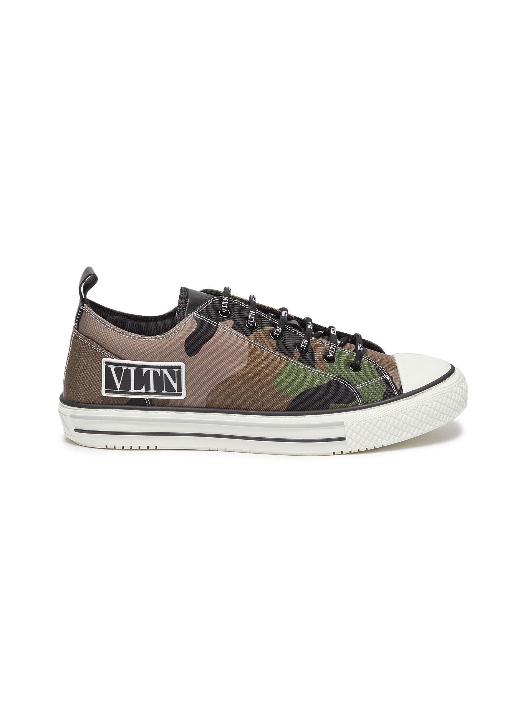 valentino camo sneakers mens