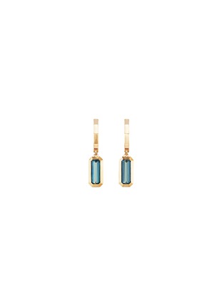 Main View - Click To Enlarge - DAVID YURMAN - 'Novella' blue topaz 18k gold earrings