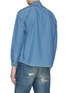 Back View - Click To Enlarge - FDMTL - '3YR Wash' ripped boro zip pocket shirt