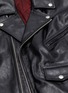 - DRIES VAN NOTEN - Oversized leather biker jacket