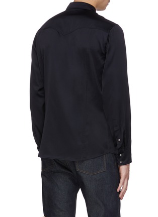 Back View - Click To Enlarge - DRIES VAN NOTEN - Chest pocket slouch shirt