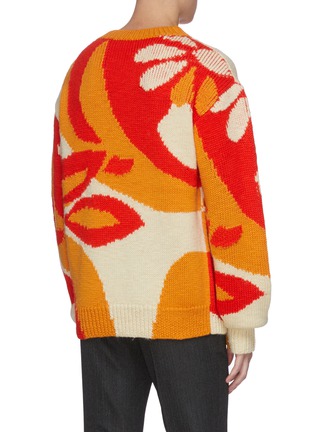Back View - Click To Enlarge - DRIES VAN NOTEN - Floral print oversized sweater