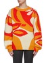 Main View - Click To Enlarge - DRIES VAN NOTEN - Floral print oversized sweater