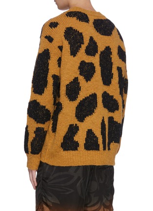 Back View - Click To Enlarge - DRIES VAN NOTEN - Leopard print oversized sweater