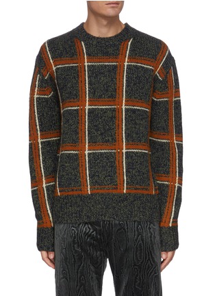 Main View - Click To Enlarge - DRIES VAN NOTEN - Large check sweater