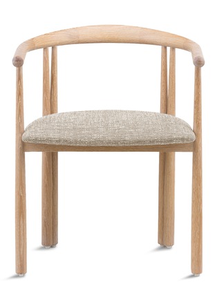 Main View - Click To Enlarge - JASON MILLER - Elliot White Oiled Oak Dining Chair