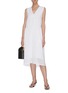 Figure View - Click To Enlarge - VINCE - V neck sleeveless dress