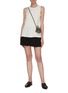 Figure View - Click To Enlarge - VINCE - Textured rib collar sleeveless top