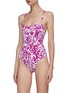 Figure View - Click To Enlarge - ERES - Mantaray coral print one piece swimsuit