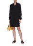 Figure View - Click To Enlarge - VINCE - Flare sleeve utility shirt dress