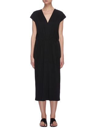 Main View - Click To Enlarge - VINCE - Drawstring waist dress