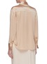 Back View - Click To Enlarge - VINCE - Metallic placket silk blouse