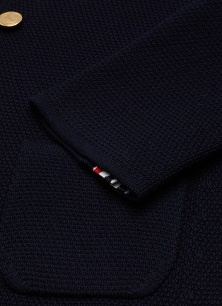  - THOM BROWNE  - Links stitch stripe sleeve merino wool sport coat
