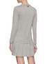 Back View - Click To Enlarge - THOM BROWNE  - Drop waist pleated bottom pocket mini dress