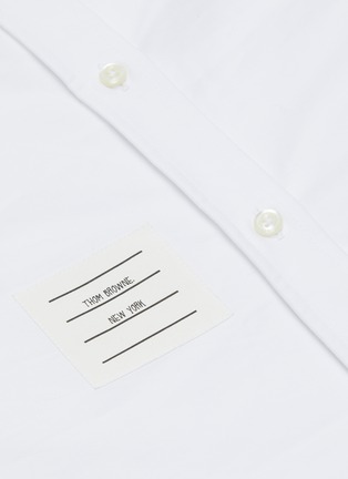  - THOM BROWNE  - Patch pocket button cotton Oxford shirt