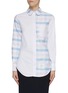 Main View - Click To Enlarge - THOM BROWNE  - 'Funmix' contrast panel check oxford shirt