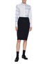 Figure View - Click To Enlarge - THOM BROWNE  - 'Funmix' contrast panel check oxford shirt
