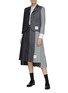 Figure View - Click To Enlarge - THOM BROWNE  - 'Funmix' contrast panel blazer