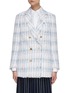 Main View - Click To Enlarge - THOM BROWNE  - Double breasted tweed sack jacket