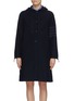 Main View - Click To Enlarge - THOM BROWNE  - Stripe sleeve snap front hooded parka