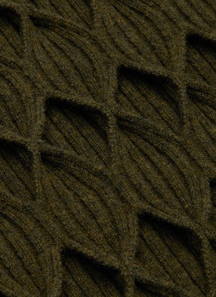  - VICTORIA BECKHAM - 'Argyle' cutout rib-knit sweater