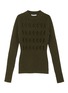 Main View - Click To Enlarge - VICTORIA BECKHAM - 'Argyle' cutout rib-knit sweater
