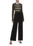 Figure View - Click To Enlarge - VICTORIA BECKHAM - 'Argyle' cutout rib-knit sweater