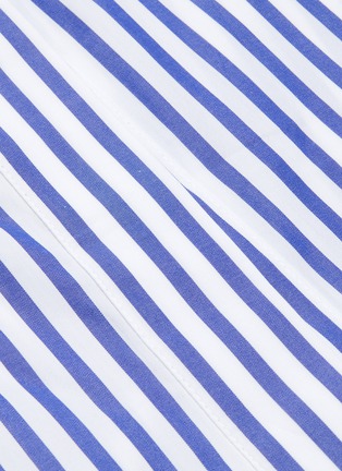  - VICTORIA BECKHAM - Butterfly Collar Stripe Fitted Shirt