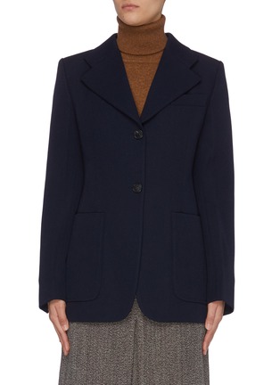 Main View - Click To Enlarge - VICTORIA BECKHAM - 'Small Reverse' Fitted Wool Jacket