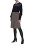 Figure View - Click To Enlarge - VICTORIA BECKHAM - Cut-out detail curved hem sweater