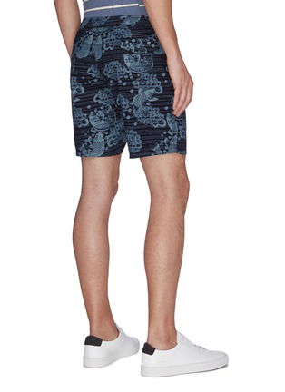 Back View - Click To Enlarge - DENHAM - Koinobori print swim shorts