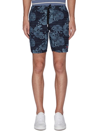 Main View - Click To Enlarge - DENHAM - Koinobori print swim shorts