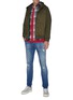 Figure View - Click To Enlarge - DENHAM - Bolt' distress skinny jeans