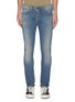 Main View - Click To Enlarge - DENHAM - 'Bolt' distressed sand wash skinny jeans