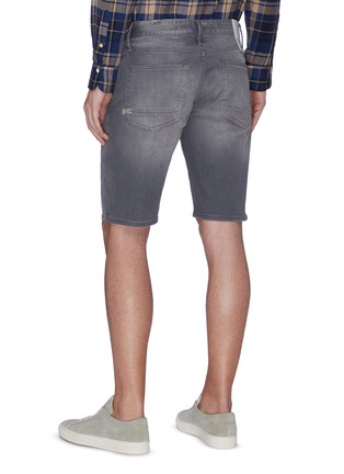 Back View - Click To Enlarge - DENHAM - Razor' washed slim fit denim shorts