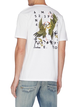 Back View - Click To Enlarge - DENHAM - 'Suka' bird print T-shirt