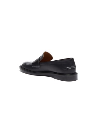  - ATP ATELIER - Monti' contrast stitching leather loafers