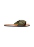 Main View - Click To Enlarge - ATP ATELIER - 'Carpari' knot square toe leather flat sandals